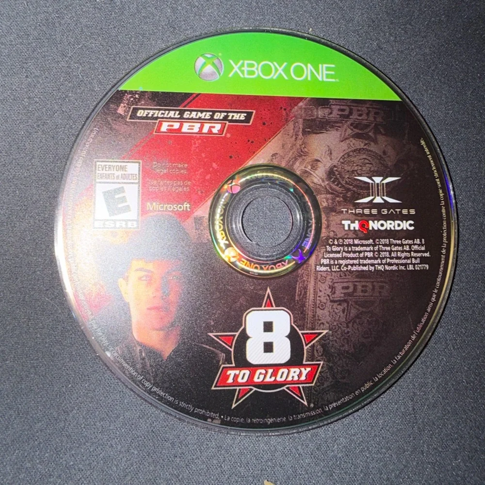 Microsoft Xbox One PBR 8 Road To Glory Video Game Used Pre Owned Rated E 2018 TQ